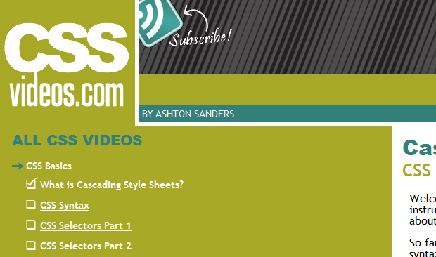CSS Video Tutorials