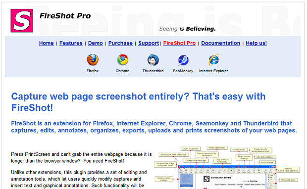 FireShot Pro für die hochdifferenzierte Screenshot-Verwaltung