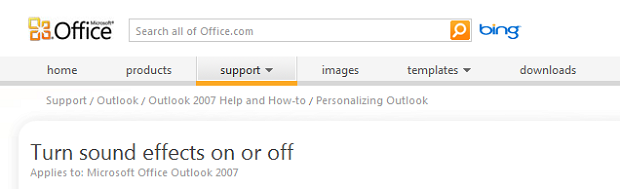 Turn sound effects on or off