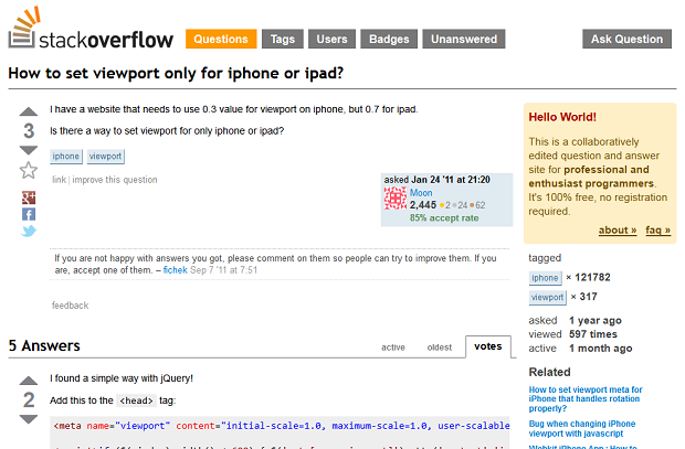 How to set viewport only for iphone or ipad?