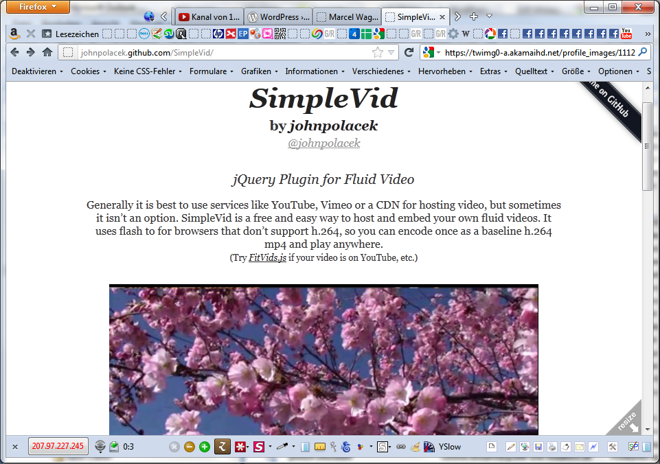SimpleVid Combo: Responsive Self Hosted Video