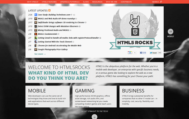 HTML5 Rocks
