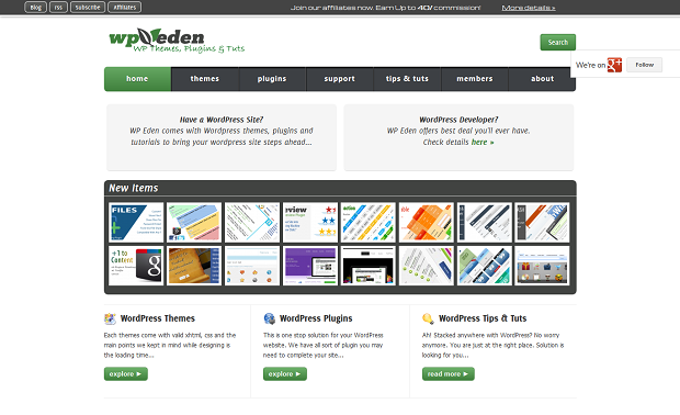 WP Eden – WordPress Themes, Plugins & Tuts