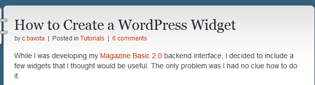 How to Create a WordPress Widget