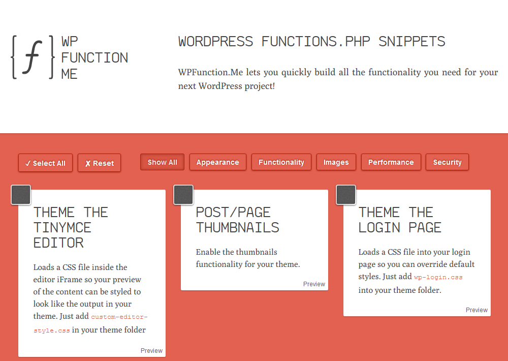 Injektionen für functions.php