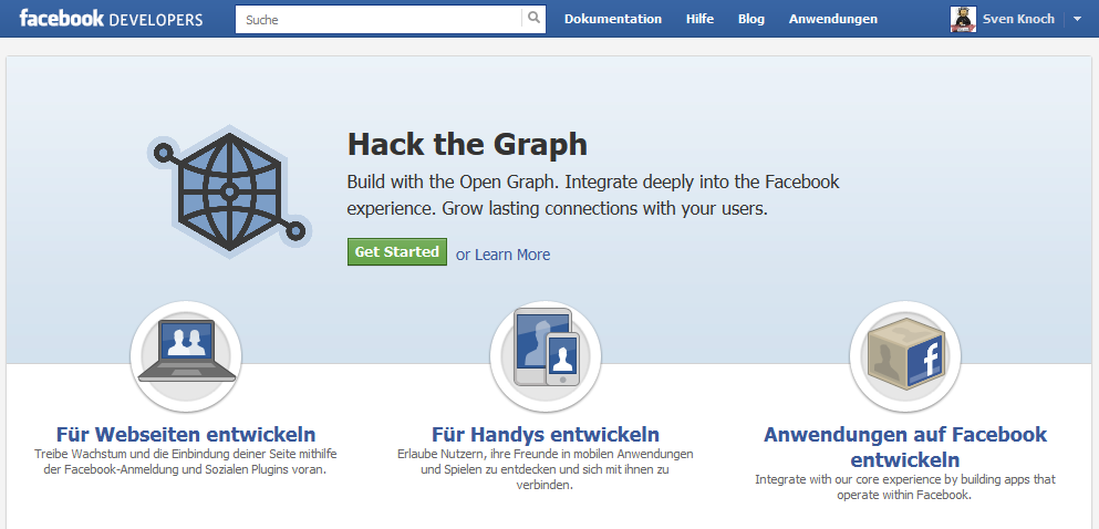 Facebook-Entwicklerportal