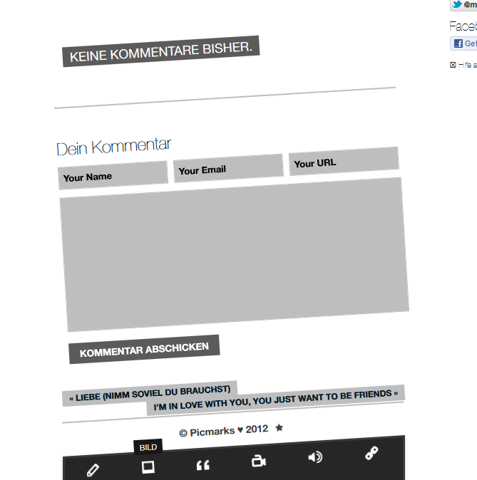 CSS3-Kommentarfeld