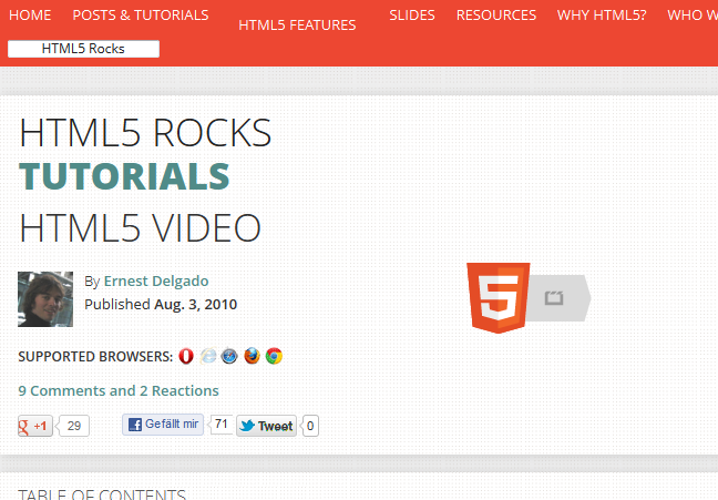 HTML5 und Video