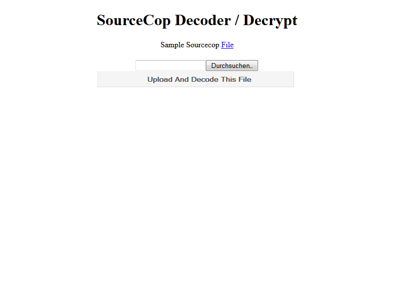 Source Cop – and Source Cop Decrypter
