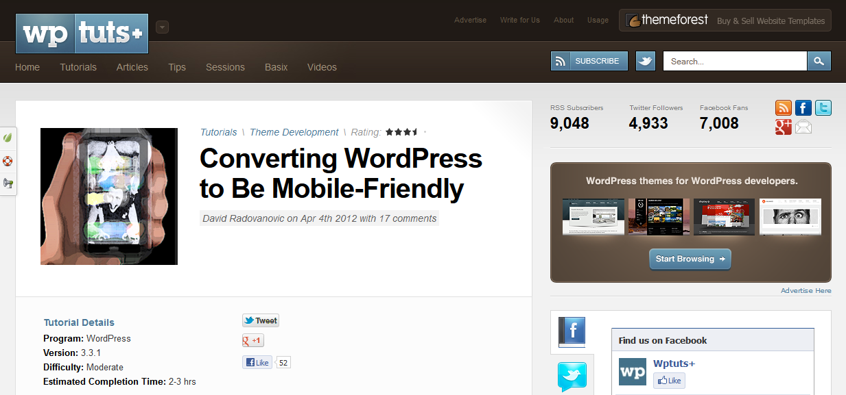Converting WordPress to Be Mobile-Friendly